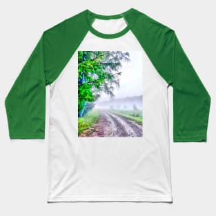 The way on a foggy summer morning. Baseball T-Shirt